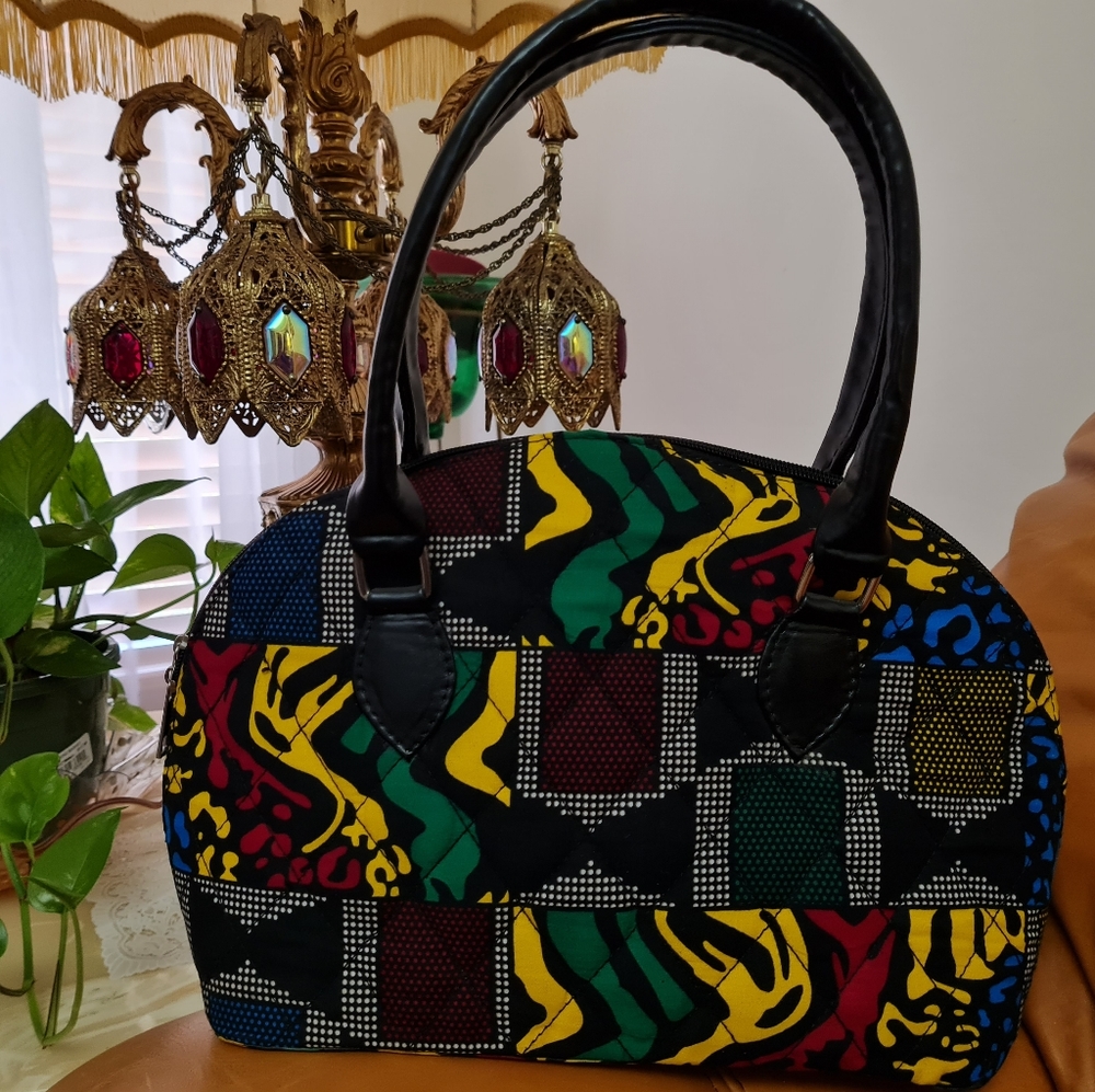 ANKARA PRINT HANDBAG - Picture 2 of 2